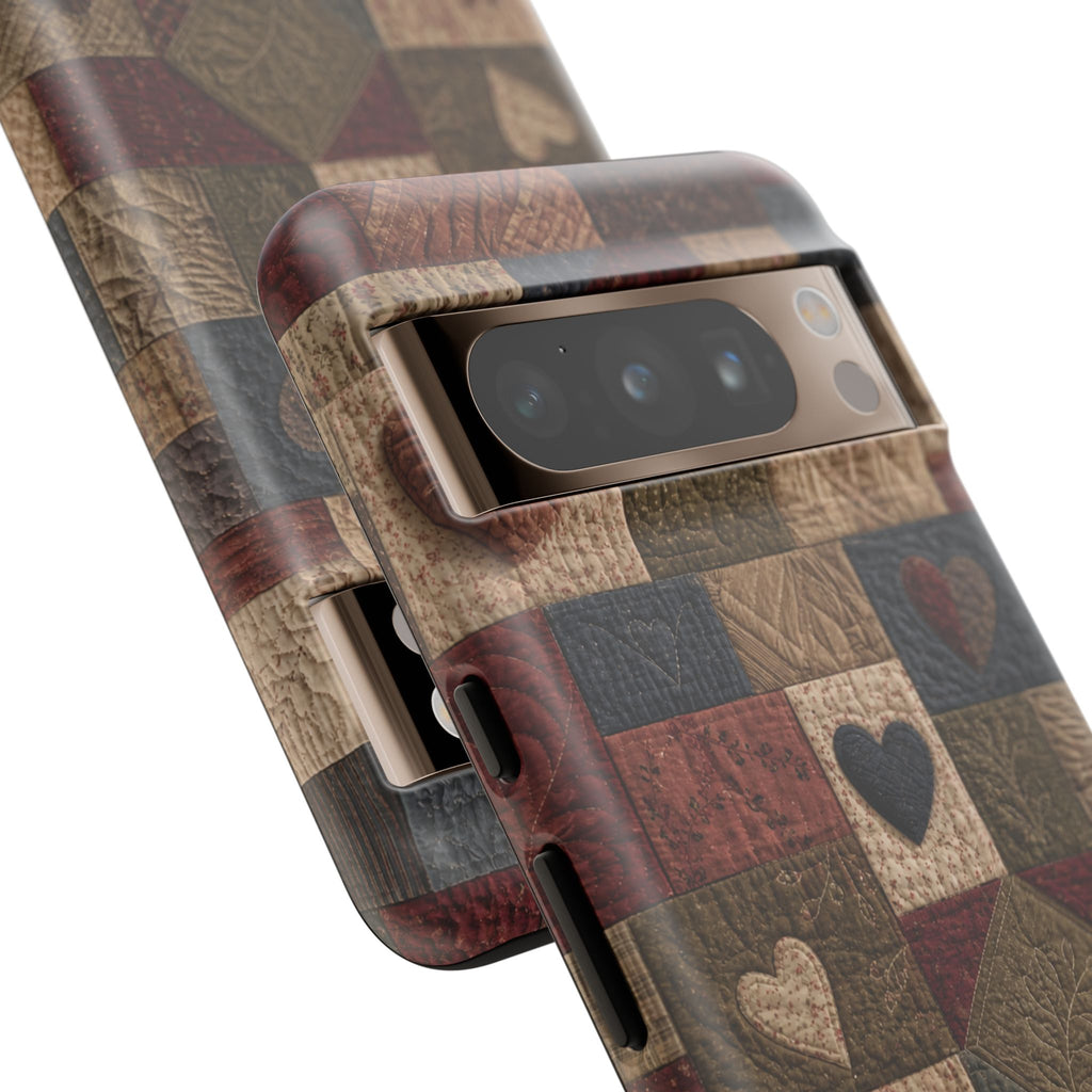 Patchwork Hearts Phone Case