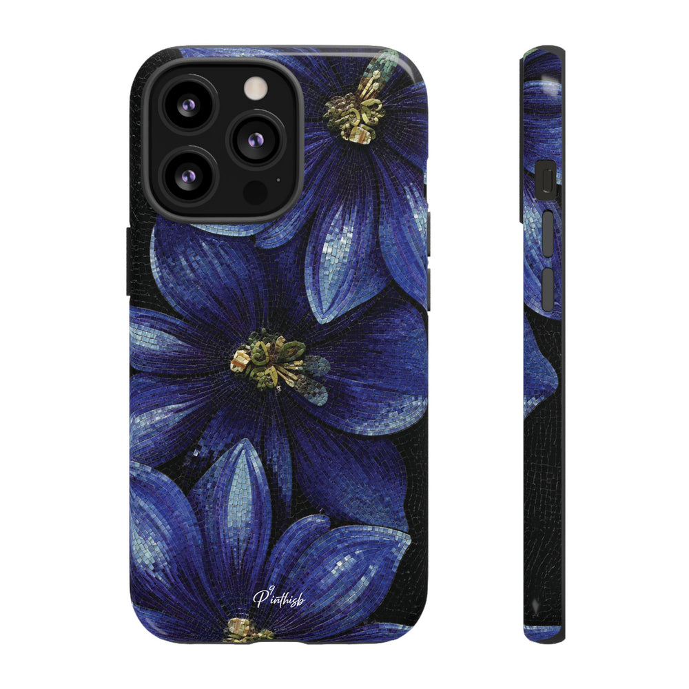 Blue Floral Tough Case