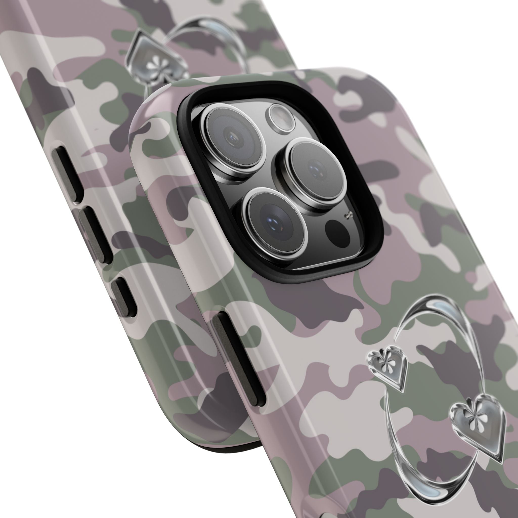 Camouflage Heart Tough Phone Case