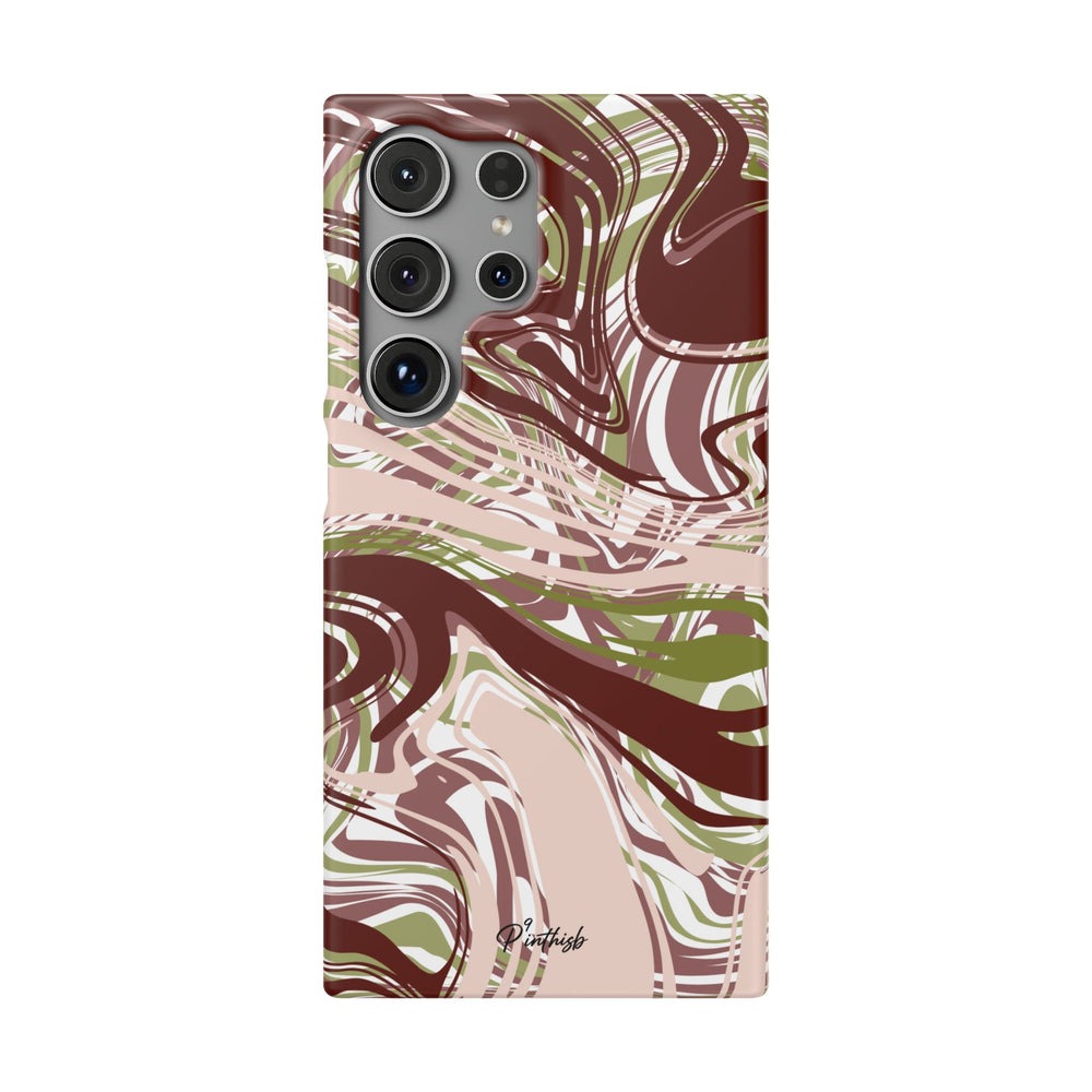 Abstract Marbled Snap Phone Case