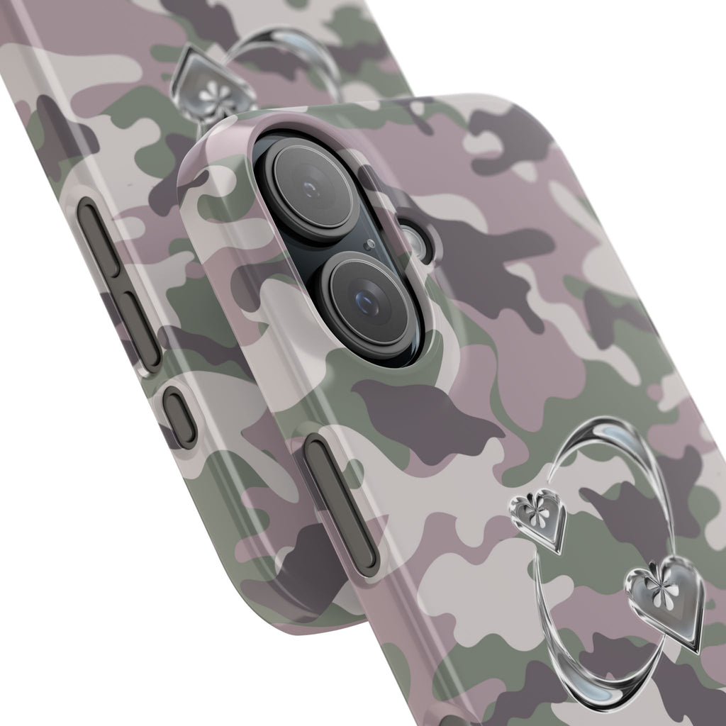 Camouflage Heart Snap Phone Case