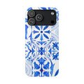 Blue Tile Pattern Snap Phone Case
