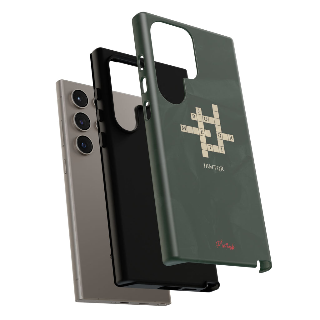 "JBMTQR crossword" Tough Phone Case