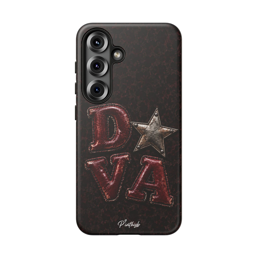 Geometric Blue Diamond Tough Phone Case