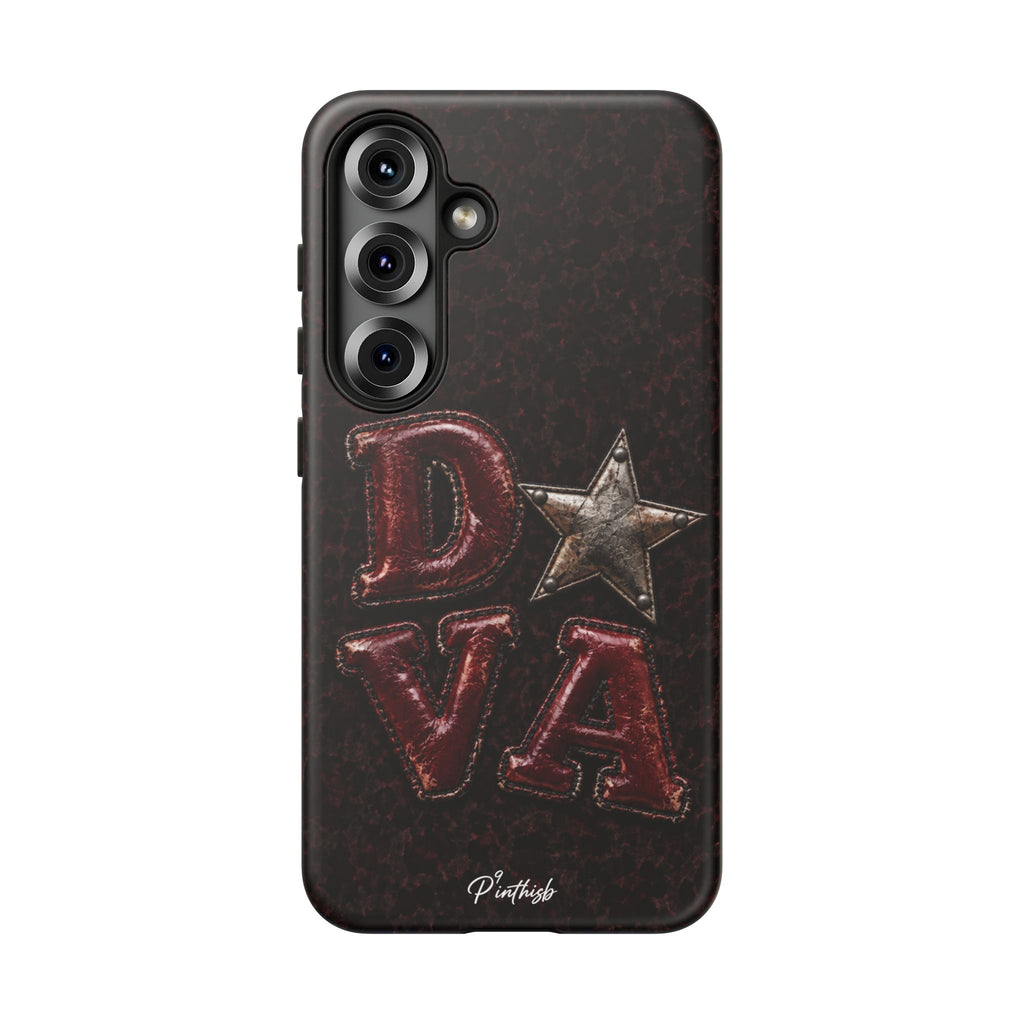 Geometric Blue Diamond Tough Phone Case