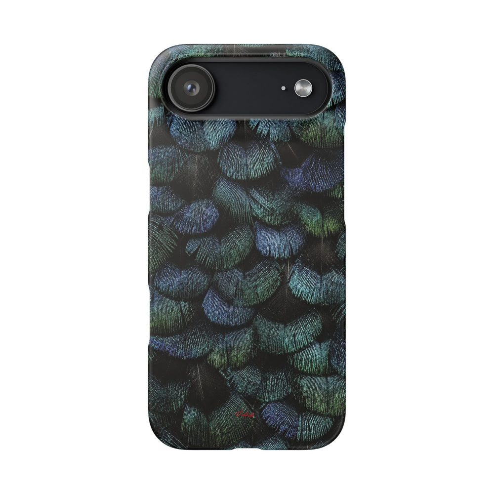 Iridescent Feather Snap Case