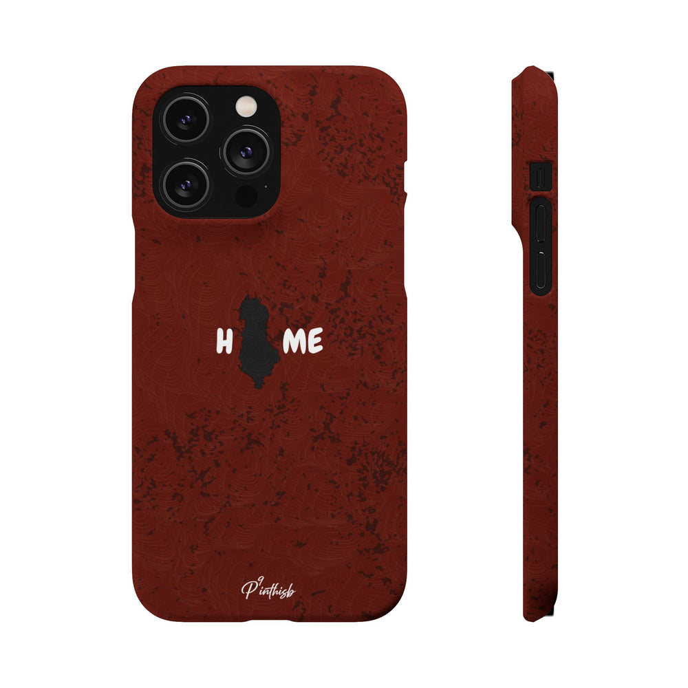 "HOME" Albania Snap Case