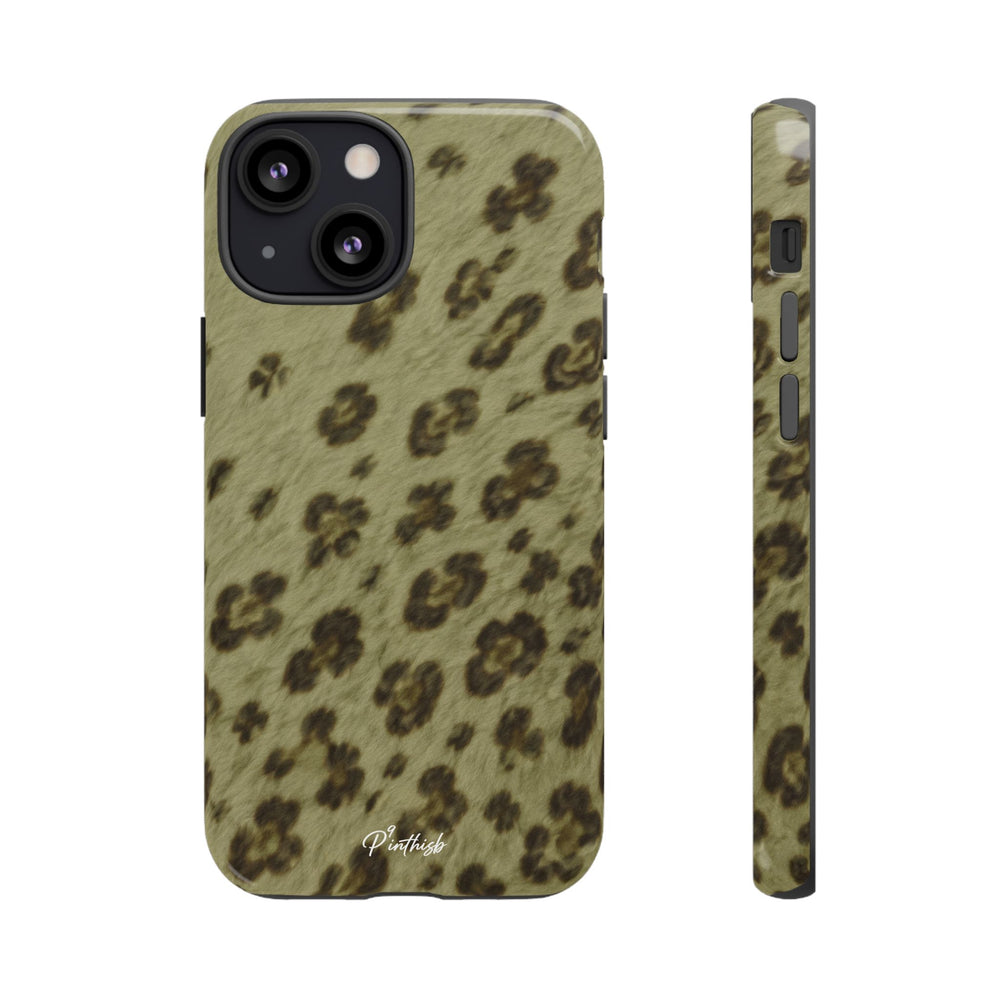 Olive Leopard Print Tough Case