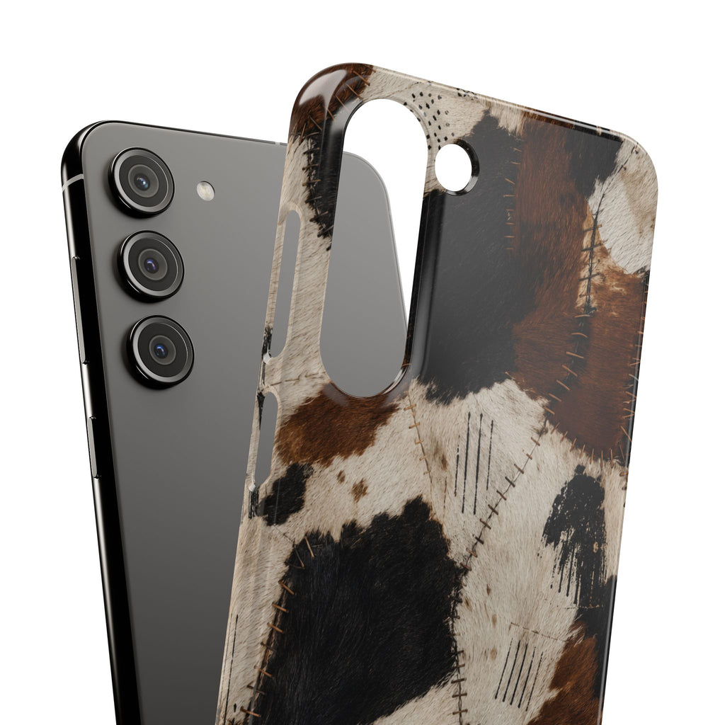 Brown & Black Animal Print Snap Case