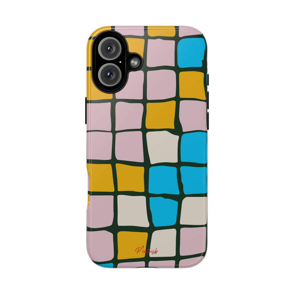 Color Grid Tough Phone Case