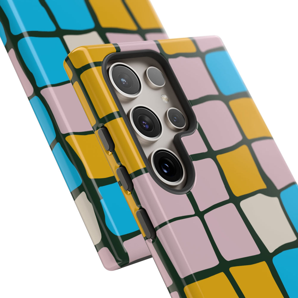 Color Grid Tough Phone Case