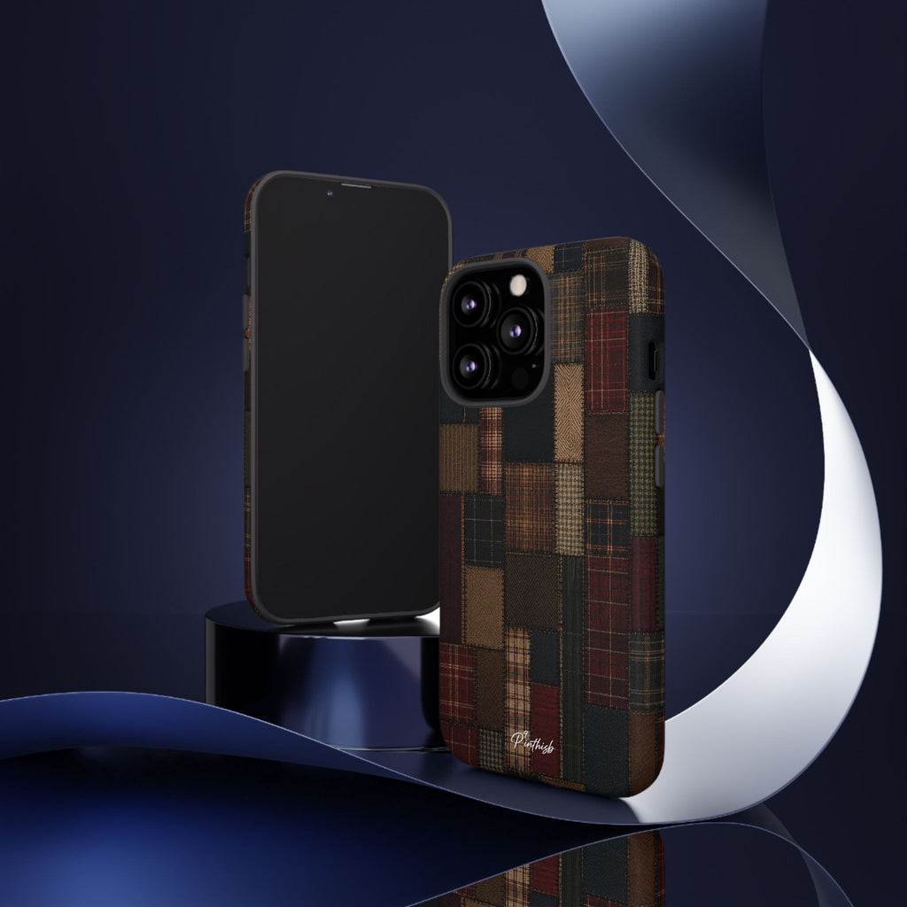 Plaid Patchwork Tough Phone Case