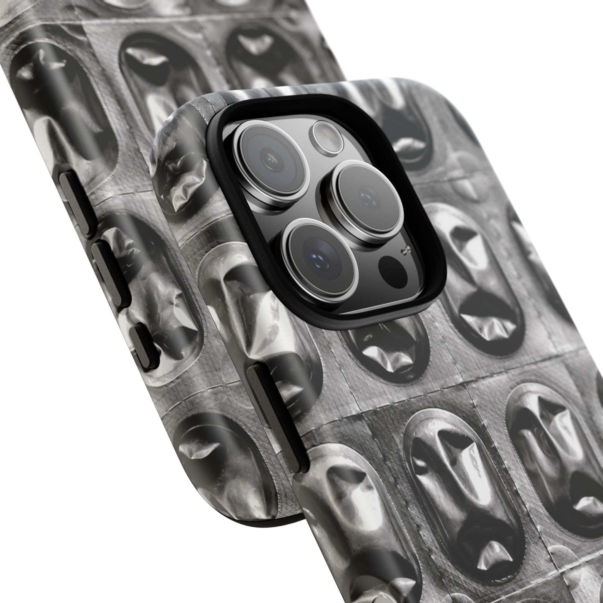 Metallic Mask Grid Tough Case