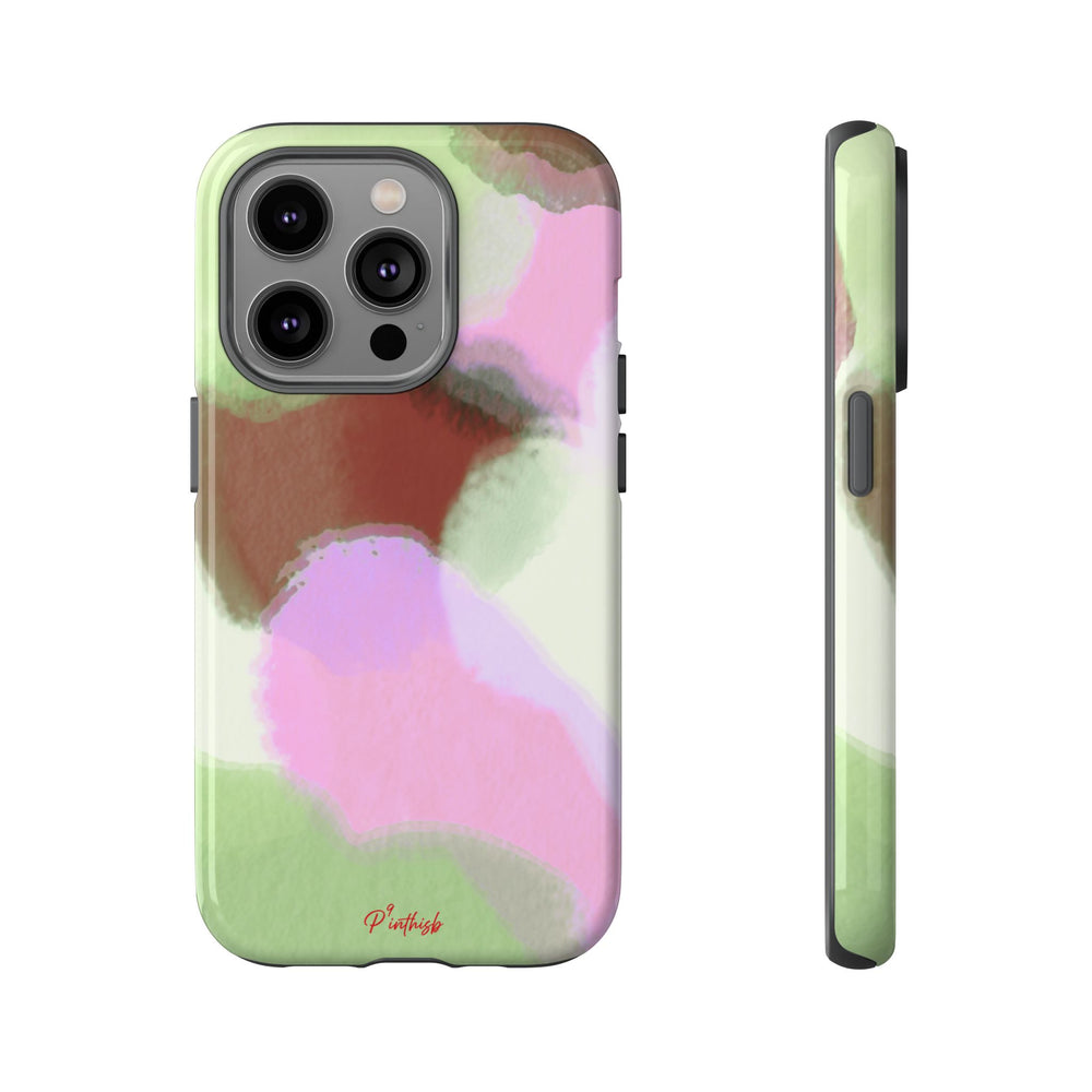 Abstract Pastel Camouflage Tough Phone Case