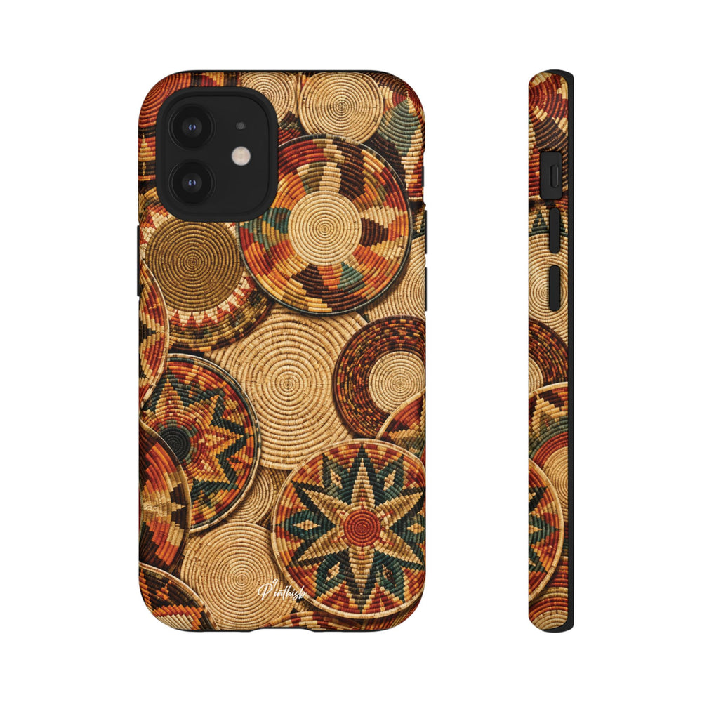 Bohemian Woven Basket Pattern Tough Case