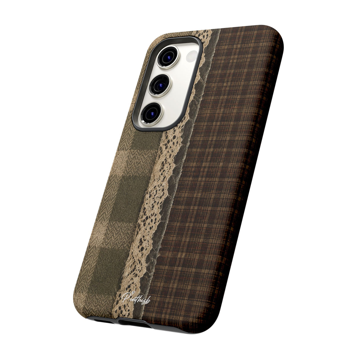 Plaid Lace Tough Phone Case
