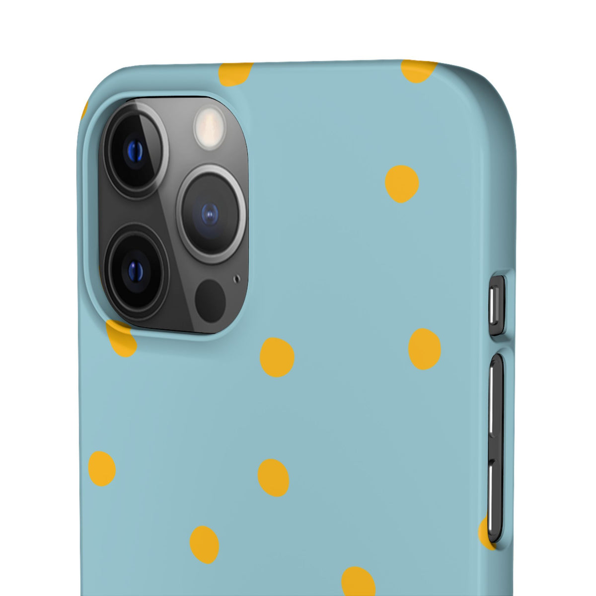 Blue & Yellow Polka Dot Snap Phone Case
