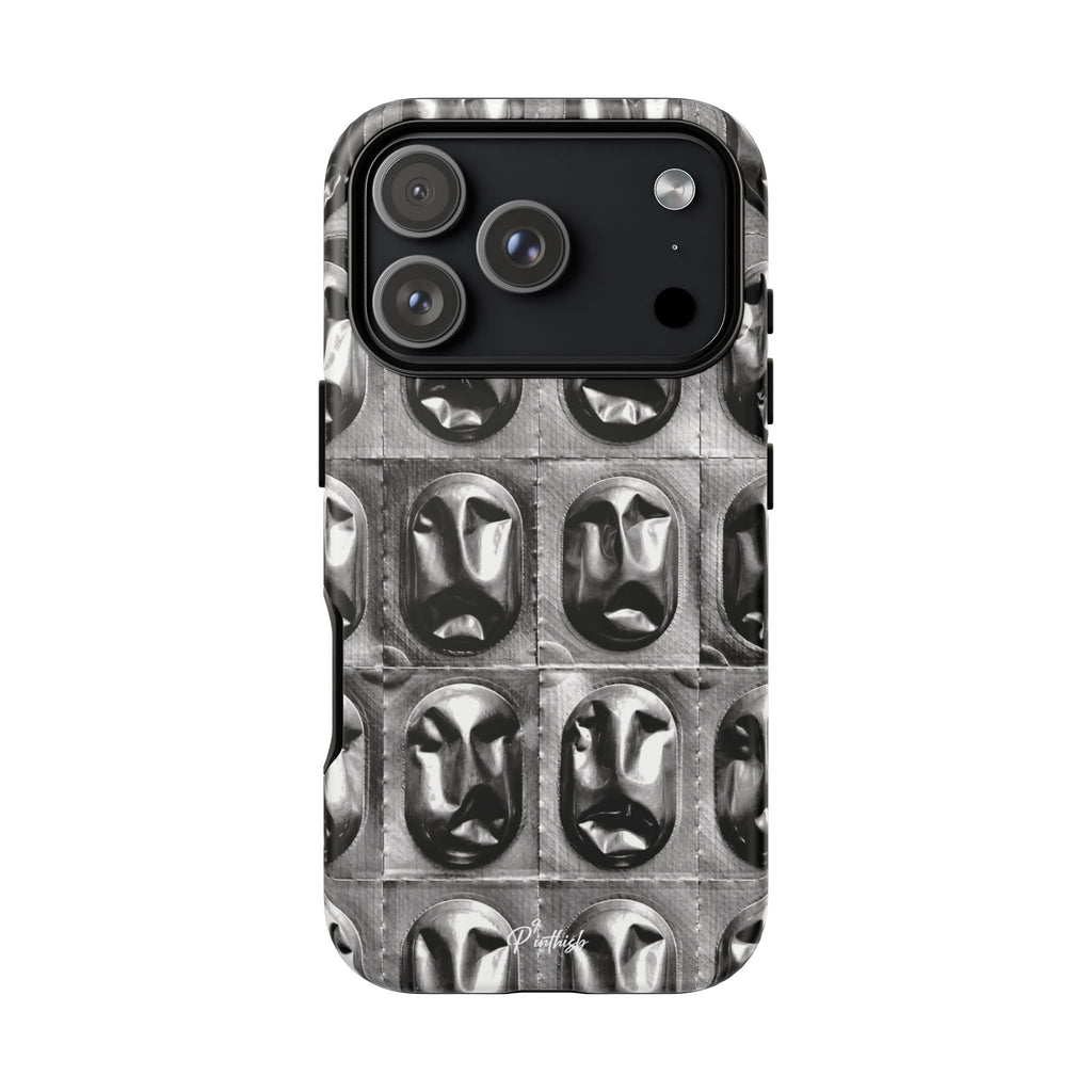 Metallic Mask Grid Tough Case