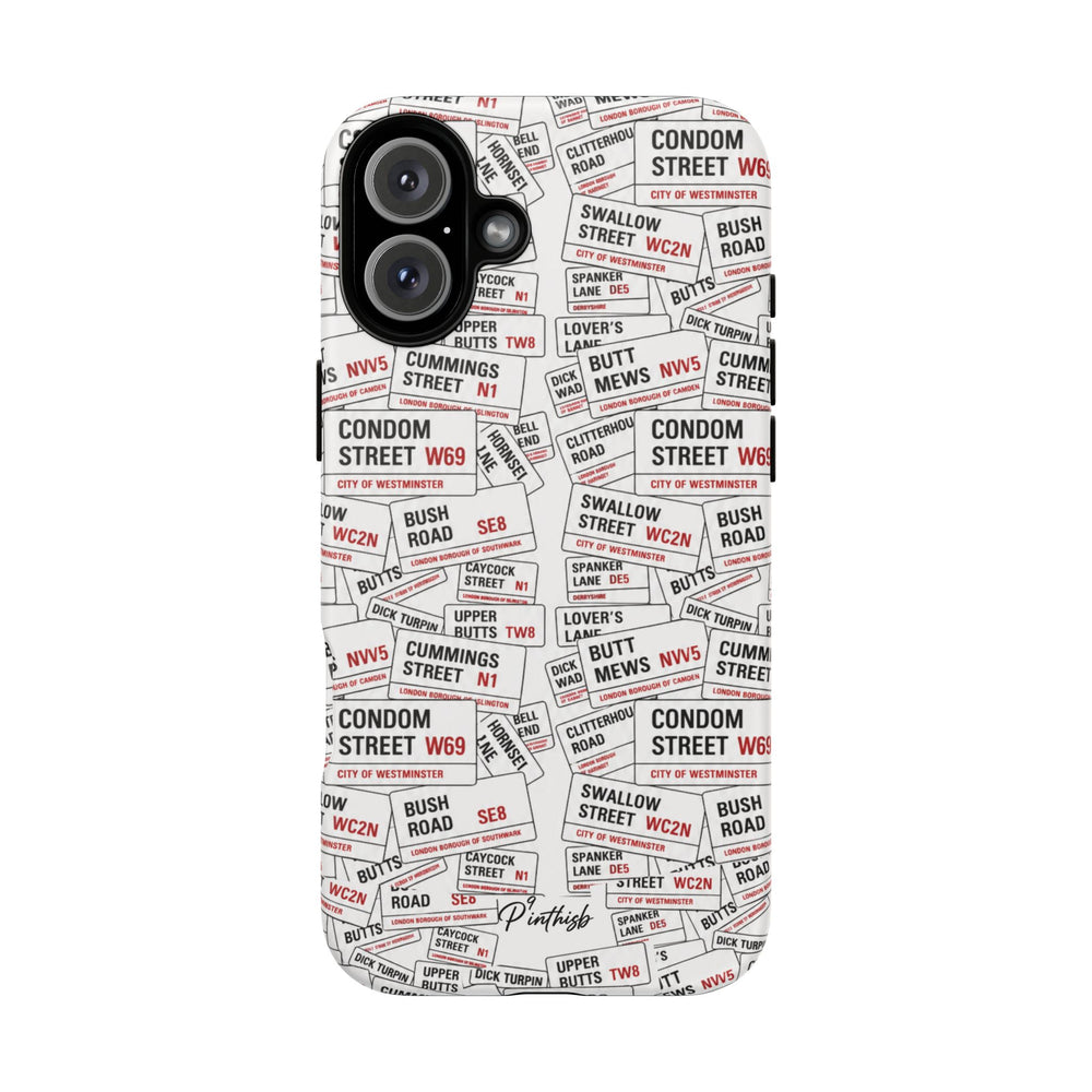 Cheeky London Street Signs Phone Case
