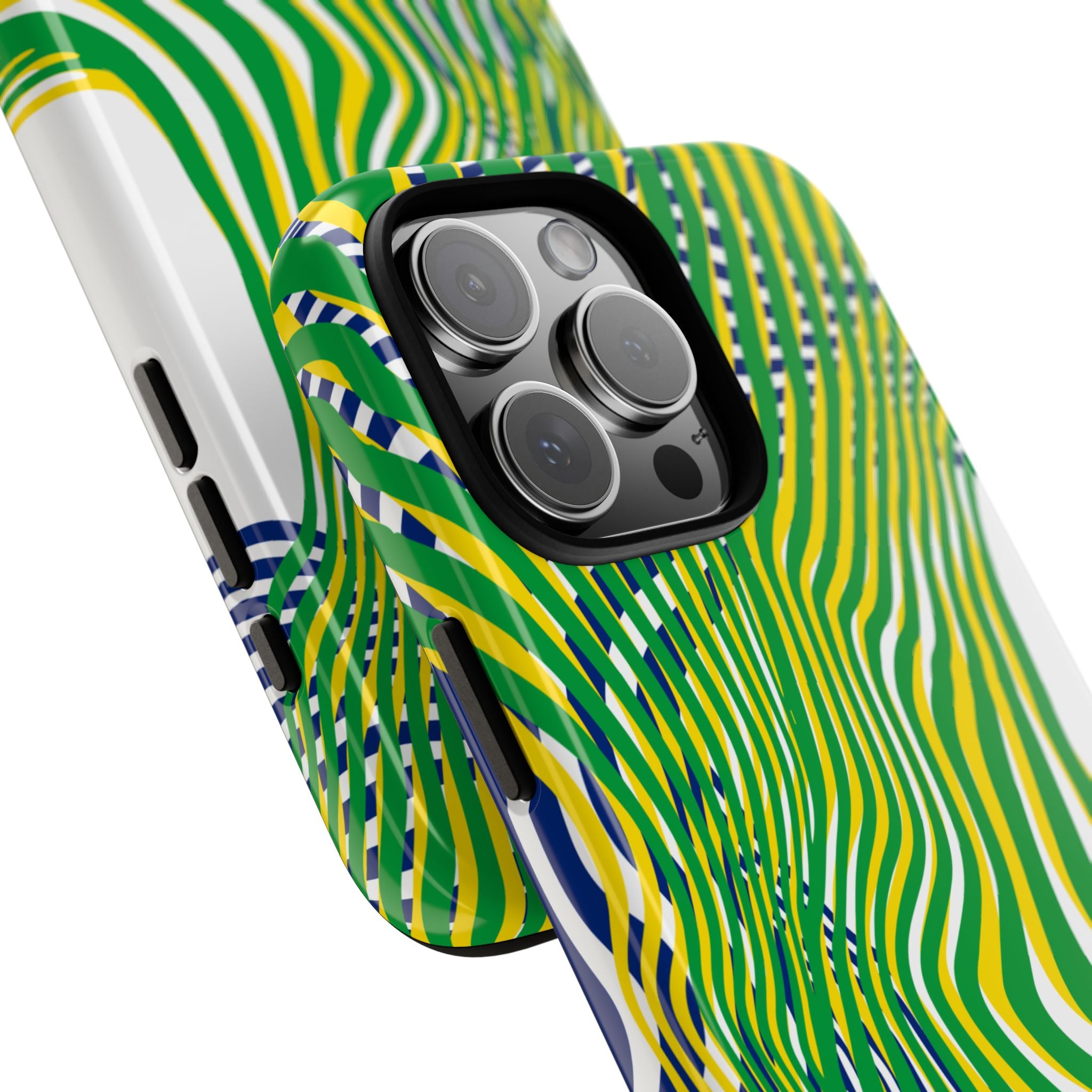 Abstract Green Wave Phone Case
