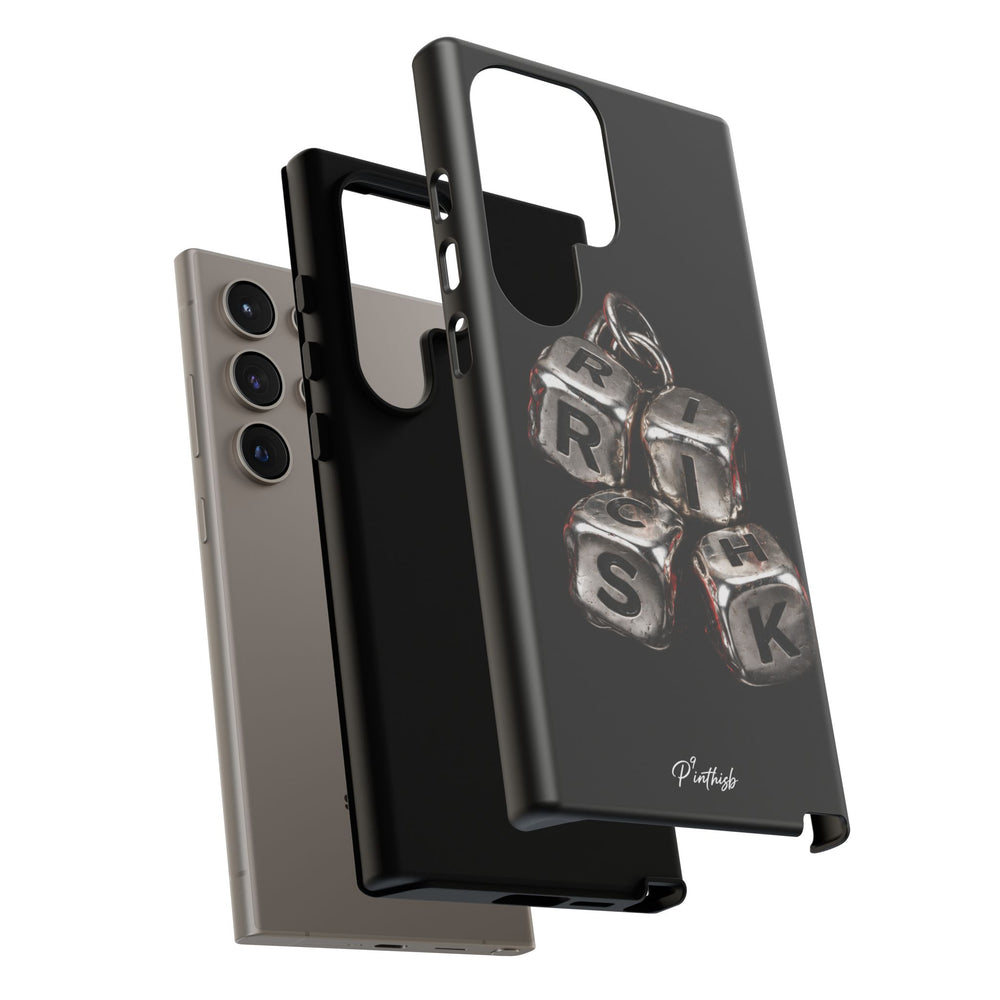 Metallic Dice 'RISK' Phone Case