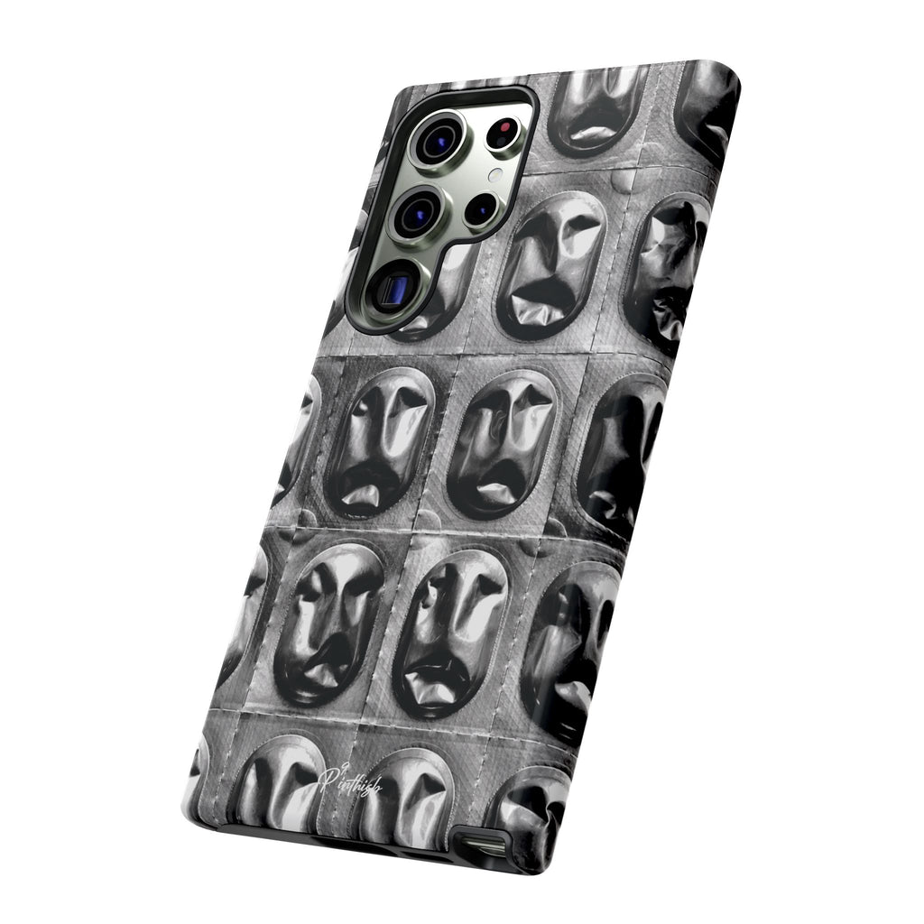 Metallic Mask Grid Tough Case