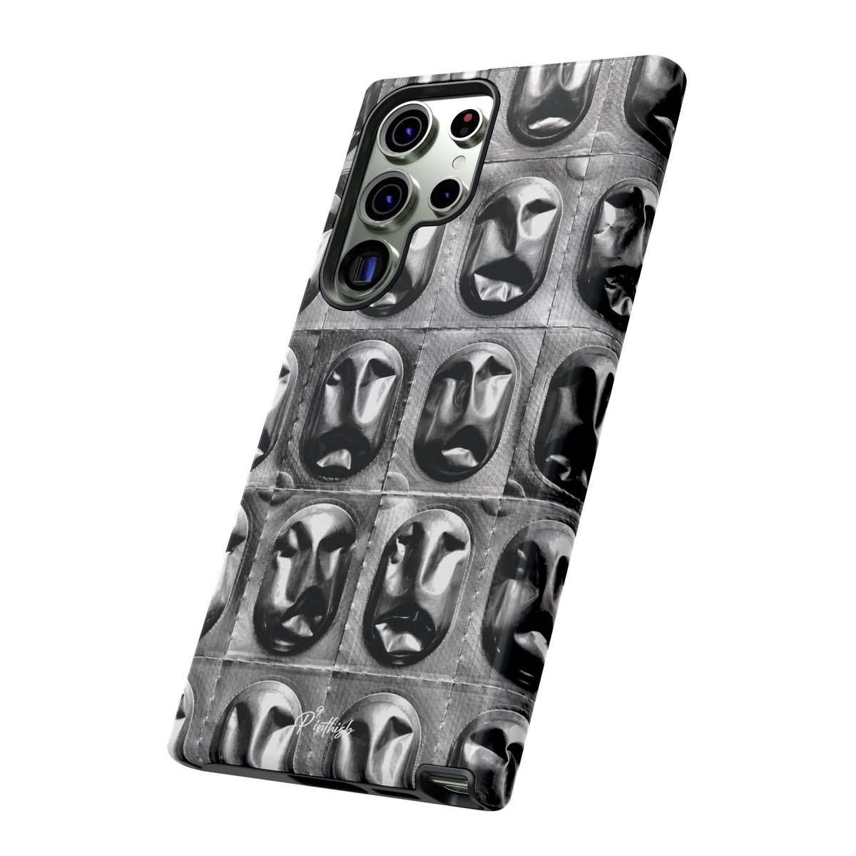 Metallic Mask Grid Tough Case