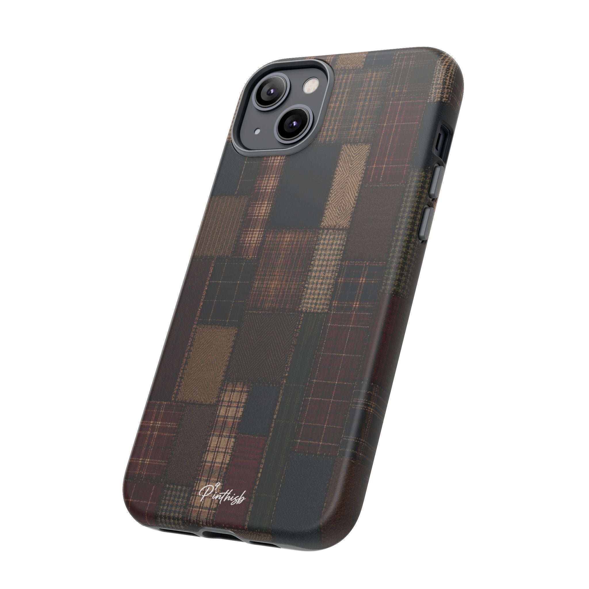Plaid Patchwork Tough Phone Case