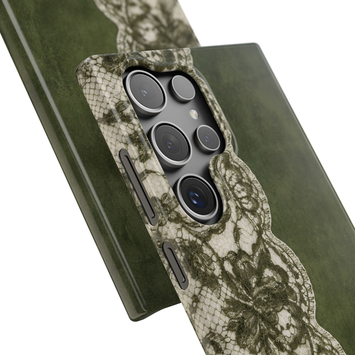 Olive Lace Snap Case