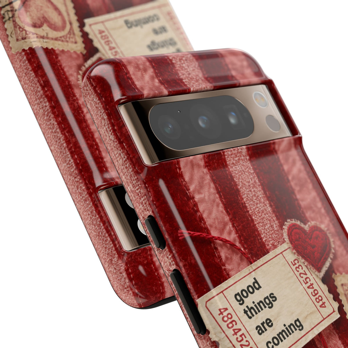 “Good Things Are Coming” Red Phone Case