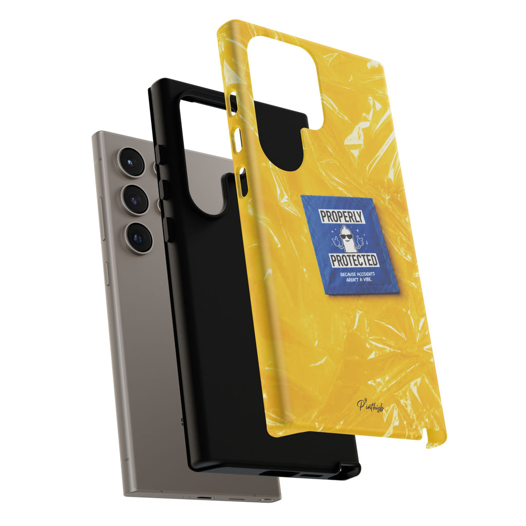 "Properly Protected" Graphic Phone Case