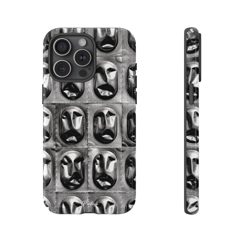 Metallic Mask Grid Tough Case