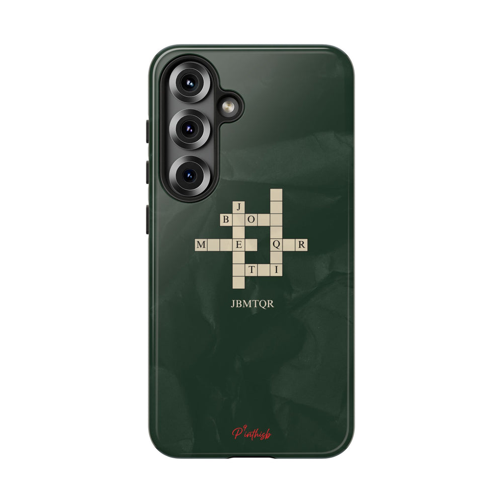 "JBMTQR crossword" Tough Phone Case