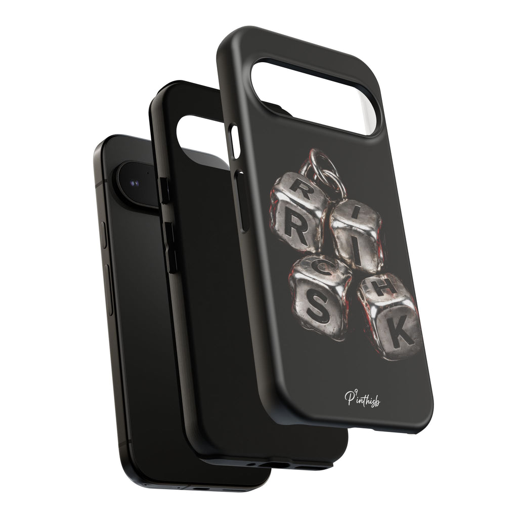 Metallic Dice 'RISK' Phone Case