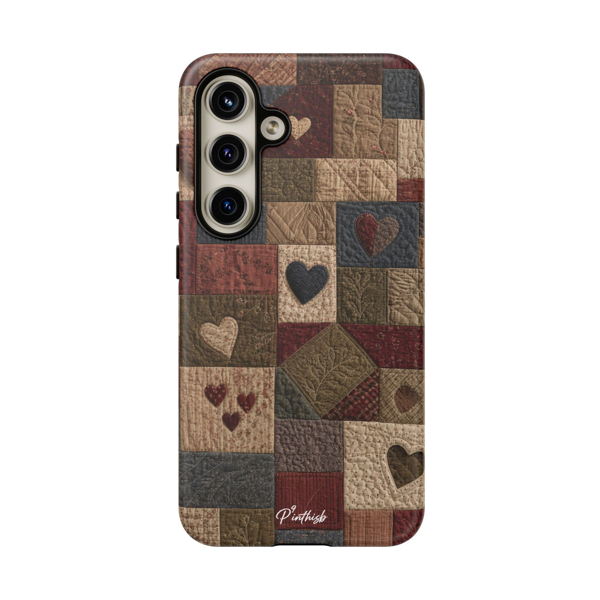Patchwork Hearts Phone Case