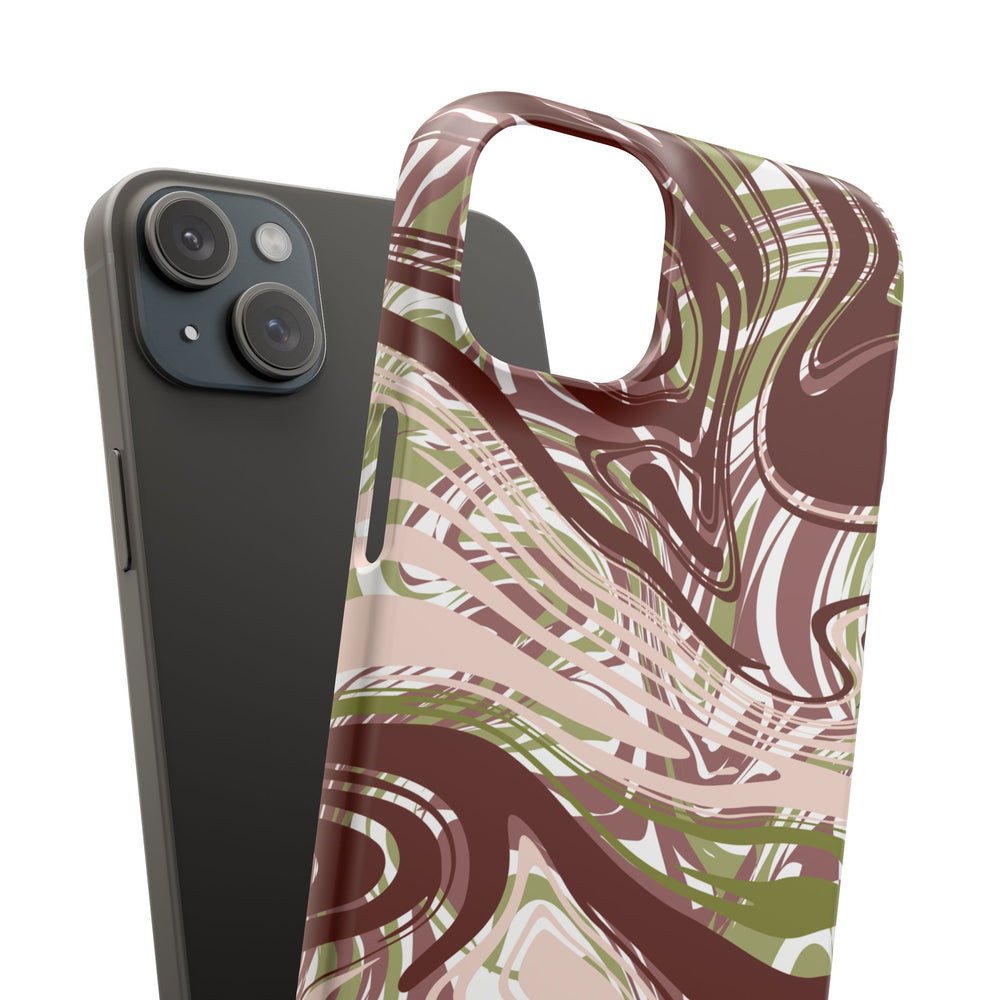 Abstract Marbled Snap Phone Case
