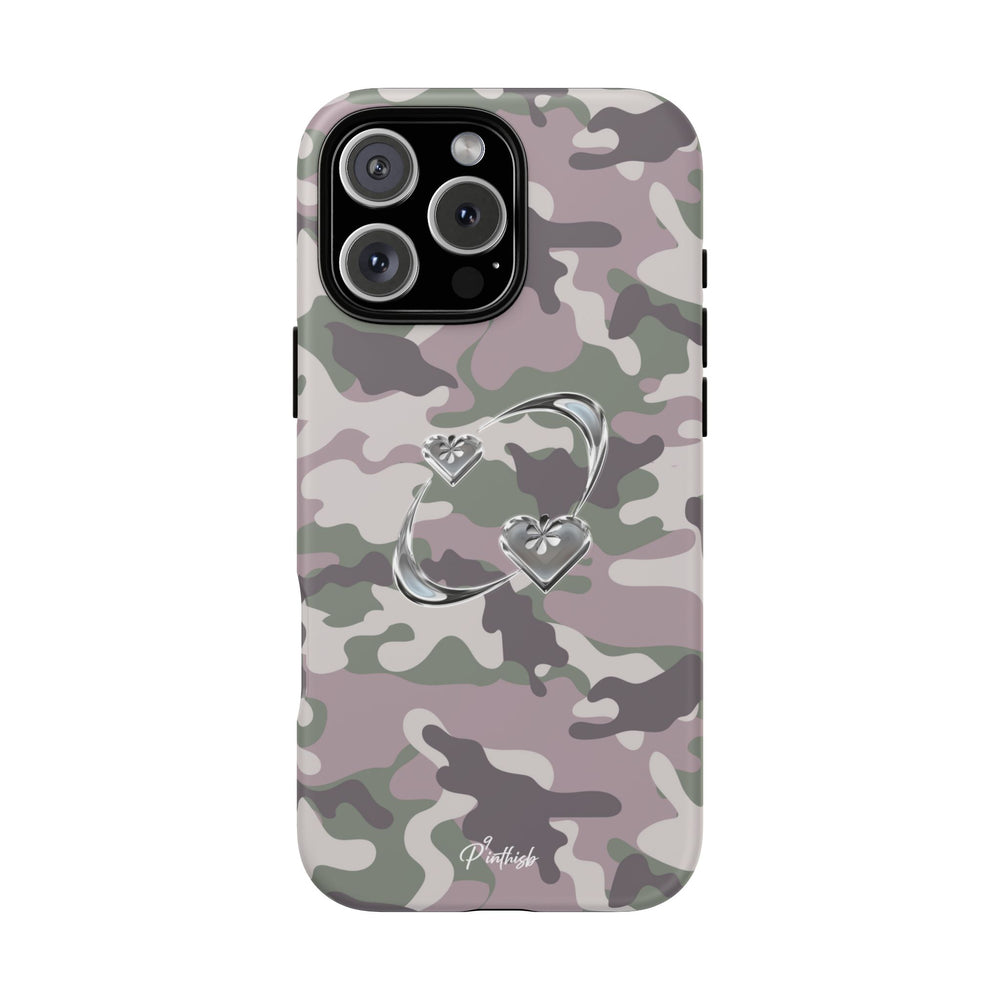 Camouflage Heart Tough Phone Case
