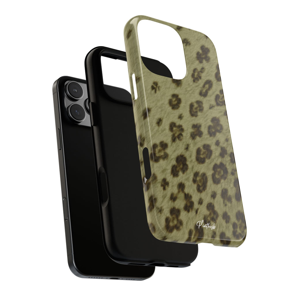 Olive Leopard Print Tough Case