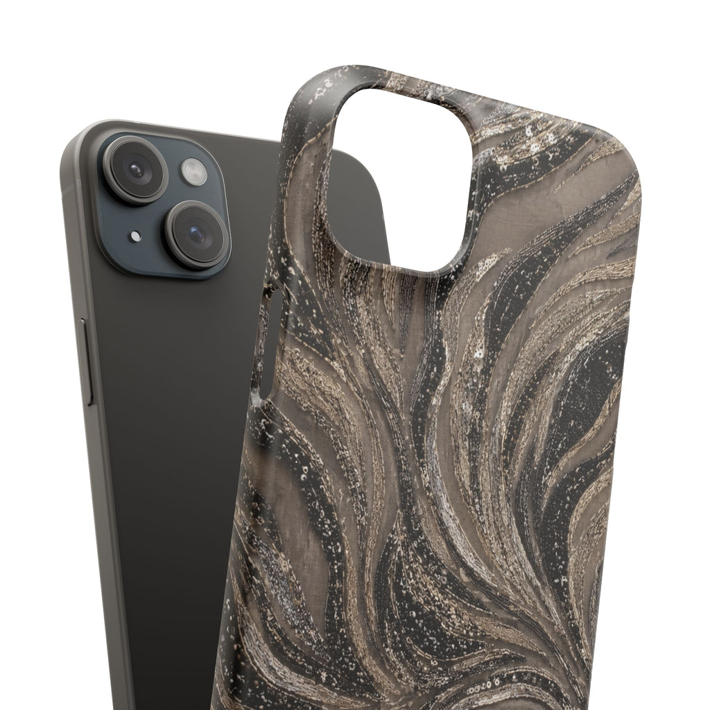 Neutral Swirl Protective Snap Case