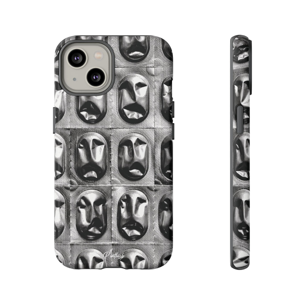 Metallic Mask Grid Tough Case