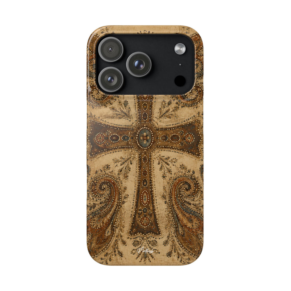 Cross Paisley Snap Case