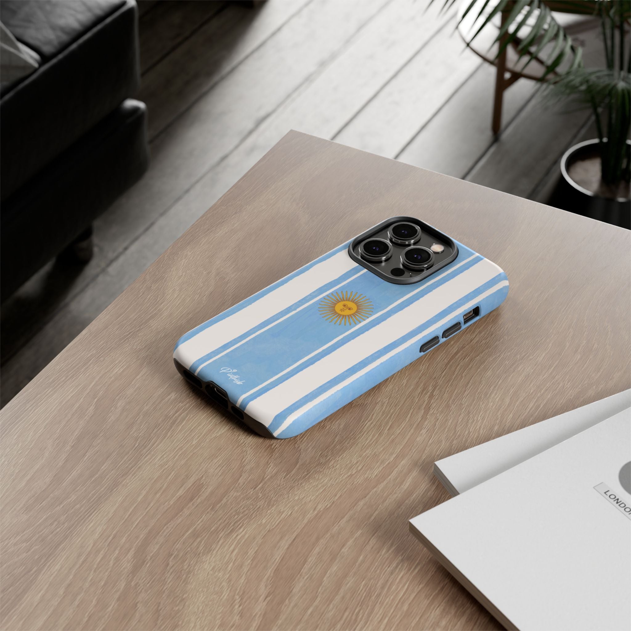Argentina Flag Tough Phone Case – Blue White Striped Sun Protector