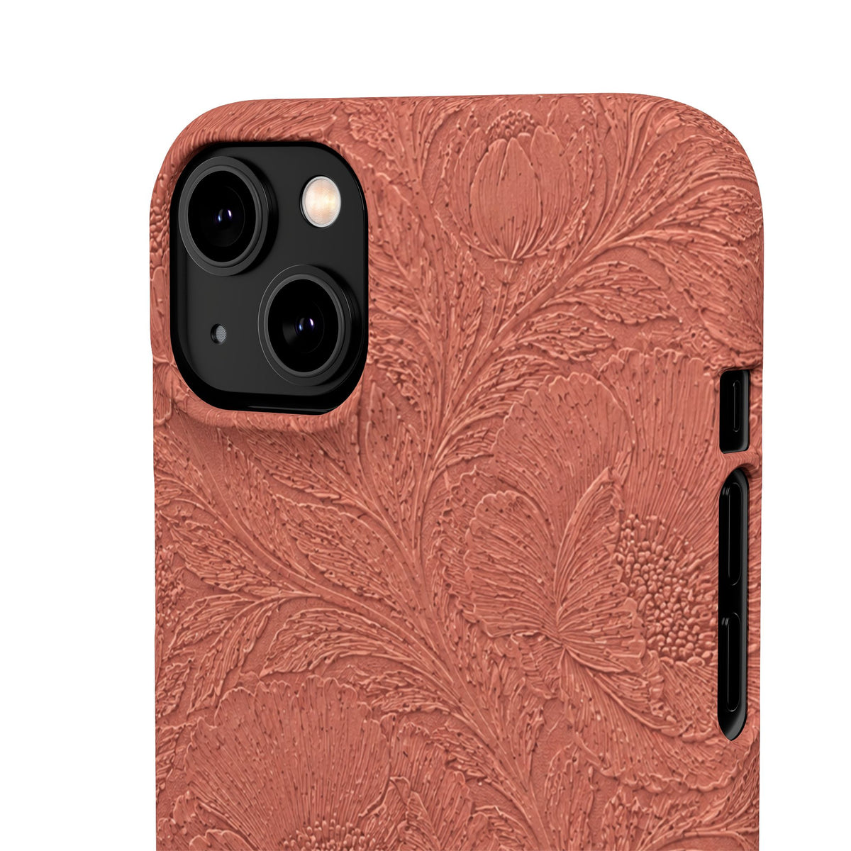 Embossed Floral Snap Case