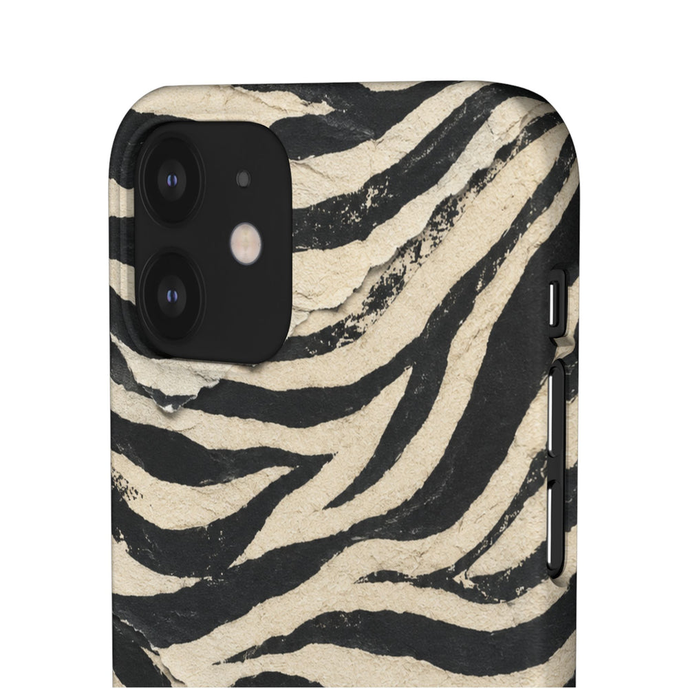 Wavy Peach & Mauve Snap Case