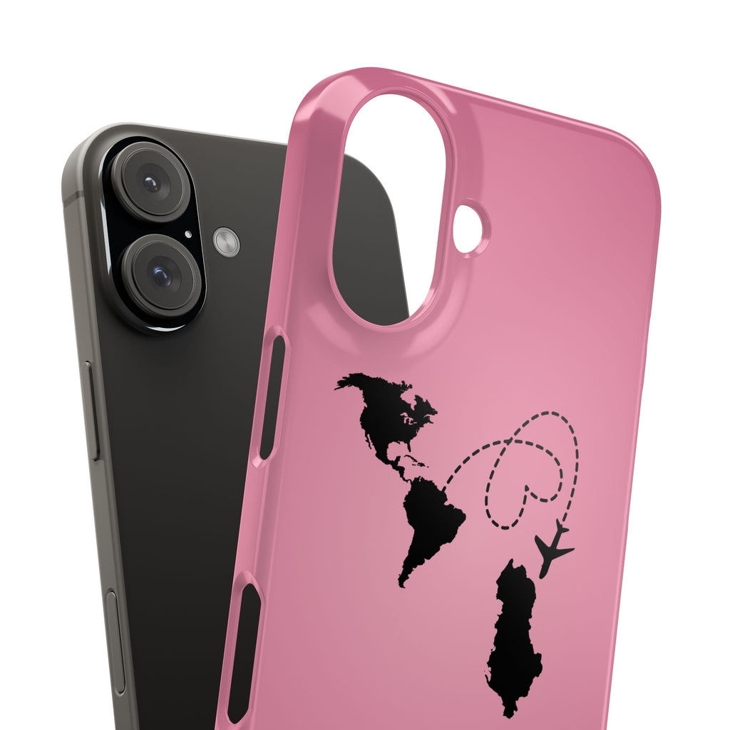 America to Albania Pink Snap Phone Case