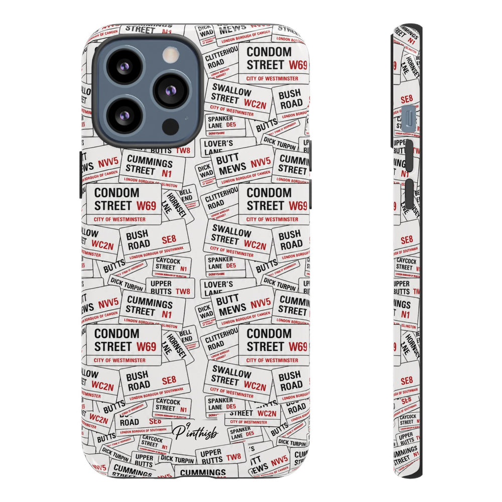 Cheeky London Street Signs Phone Case