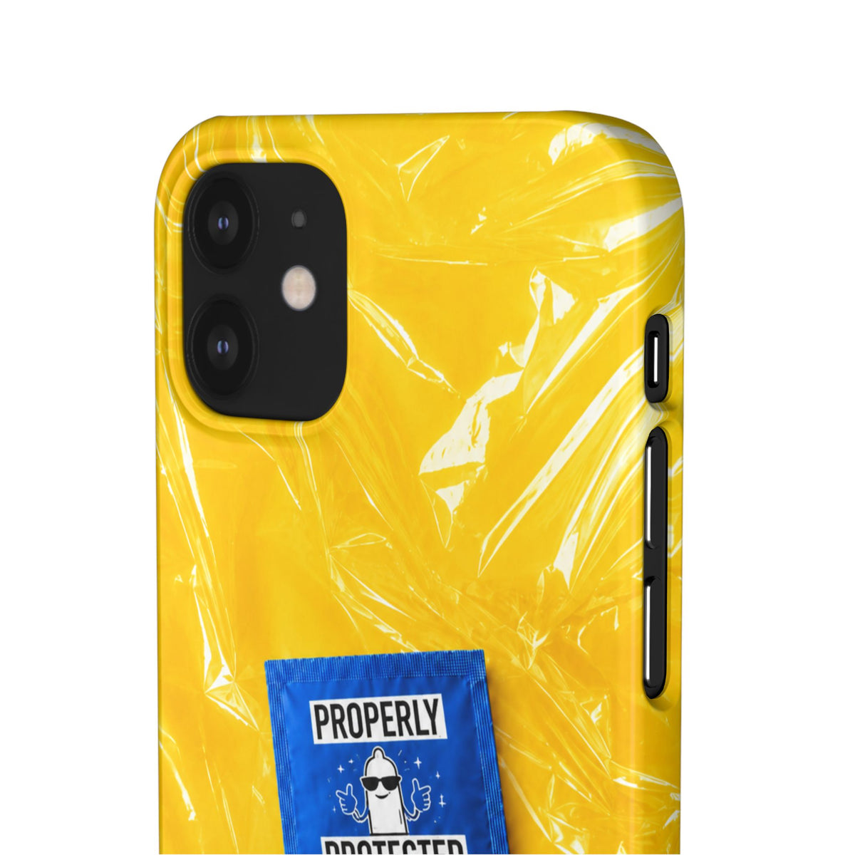 "Properly Protected" Graphic Snap Phone Case