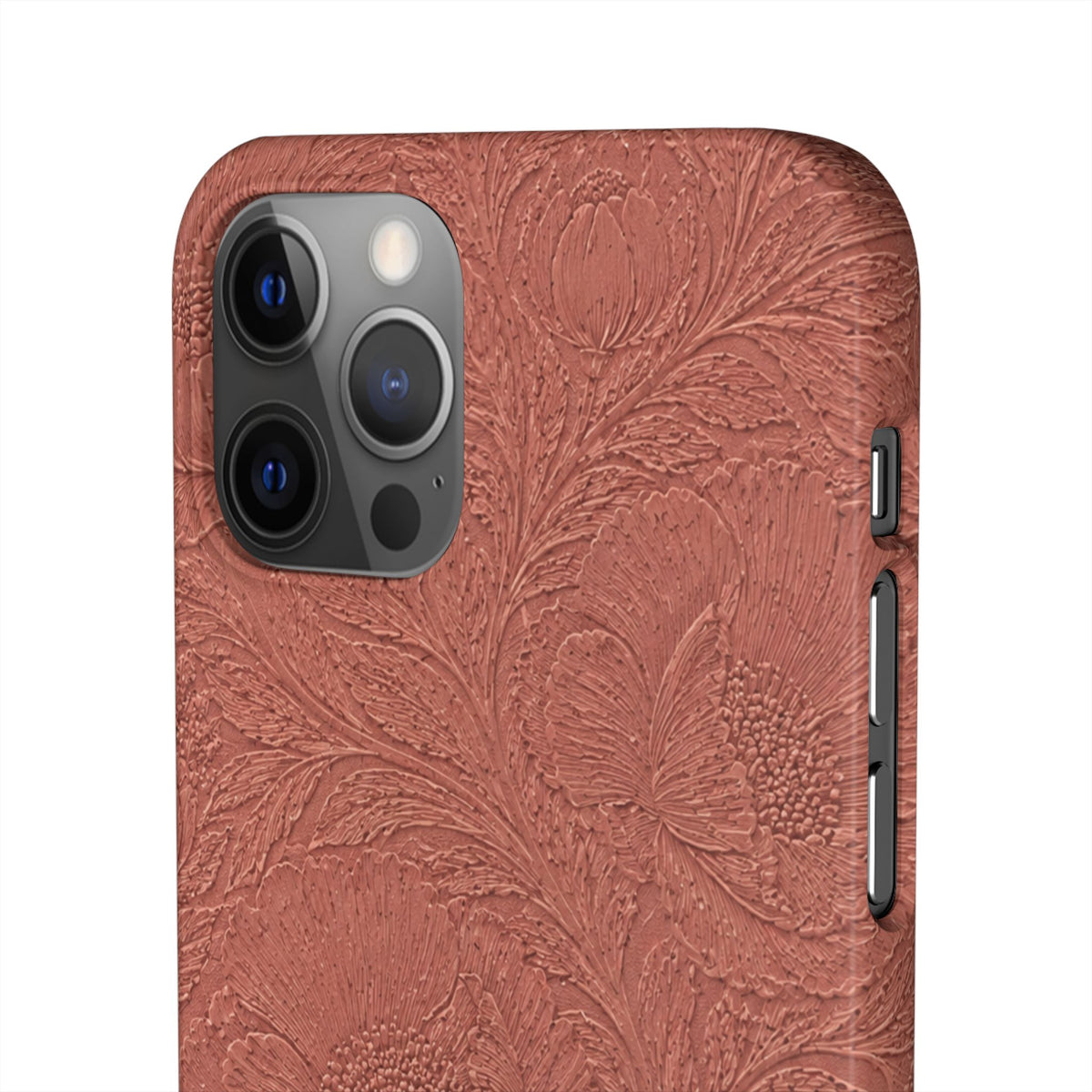 Embossed Floral Snap Case