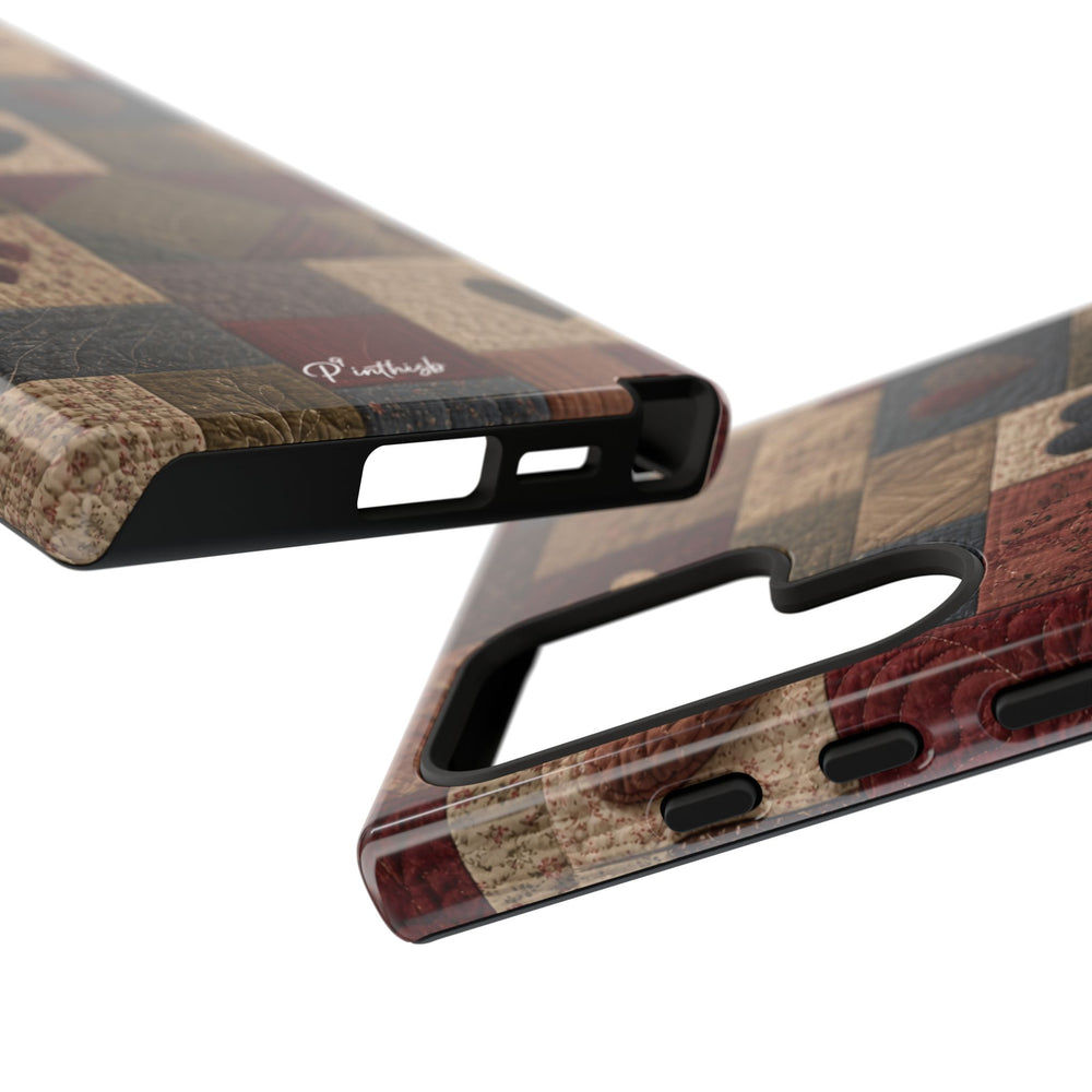 Patchwork Hearts Phone Case