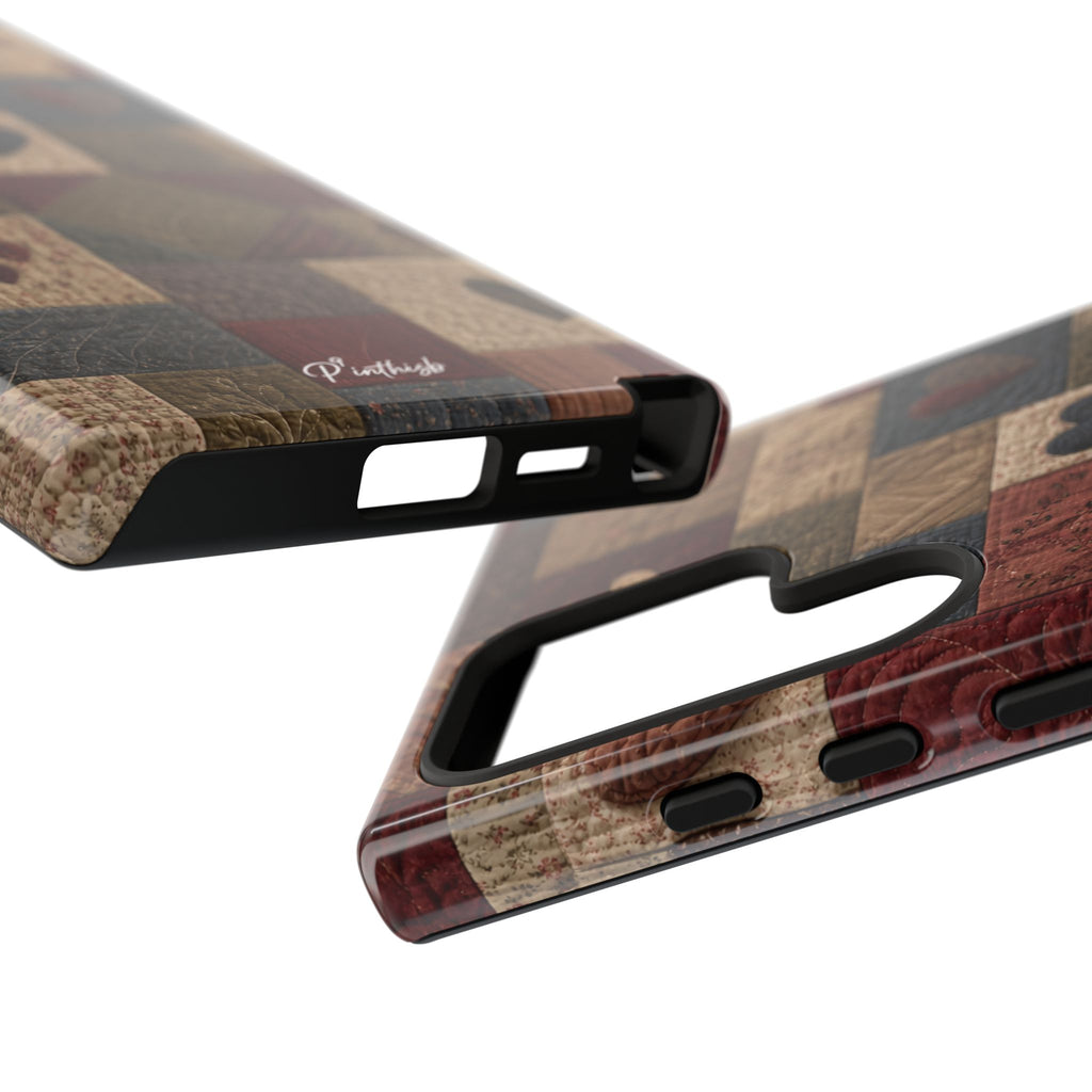 Patchwork Hearts Phone Case